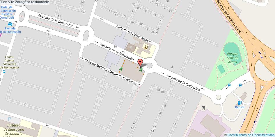 mapa Don Vito restaurante Zaragoza