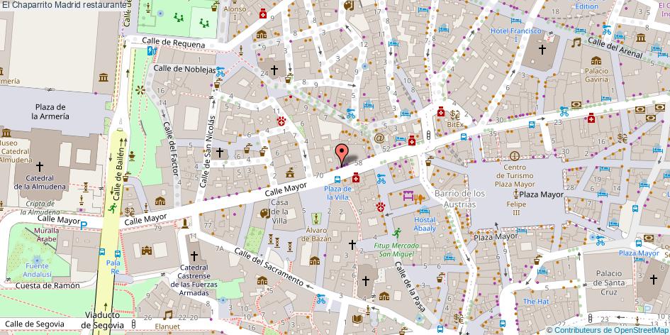 mapa El Chaparrito restaurante Madrid