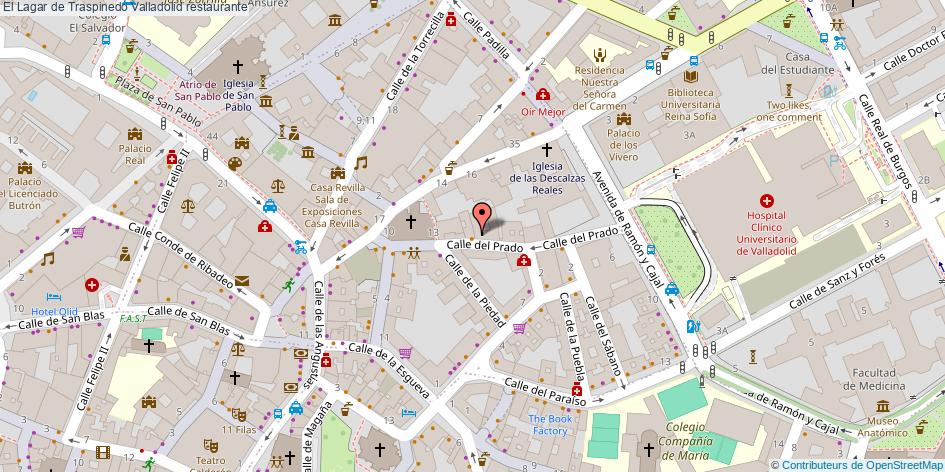 mapa El Lagar de Traspinedo restaurante Valladolid