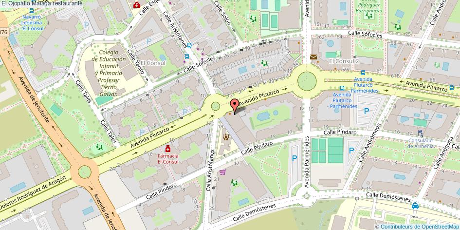 mapa El Ojopatio restaurante Málaga