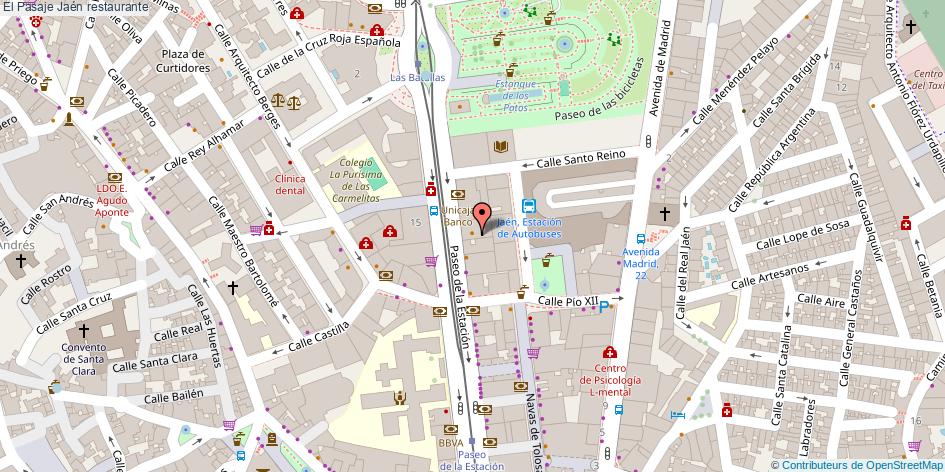 mapa El Pasaje restaurante Jaén