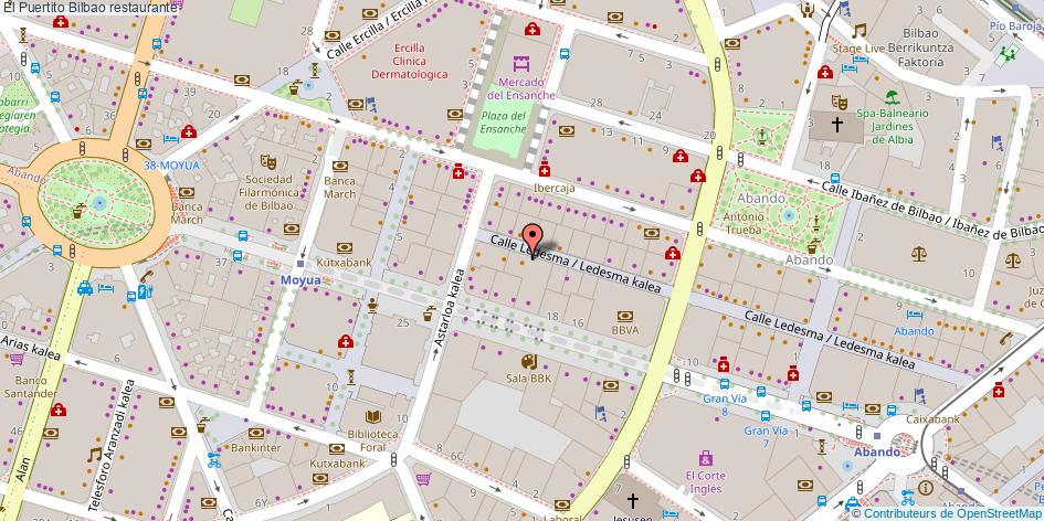 mapa El Puertito restaurante Bilbao