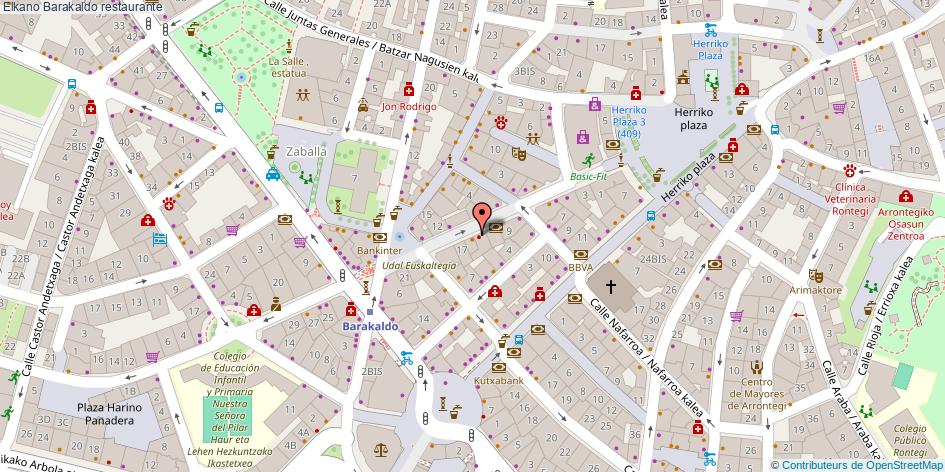 mapa Elkano restaurante Barakaldo