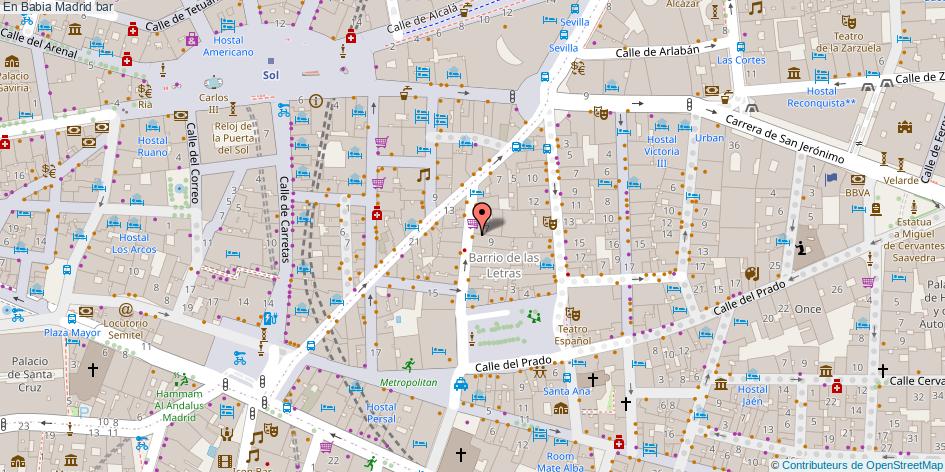 mapa En Babia bar Madrid
