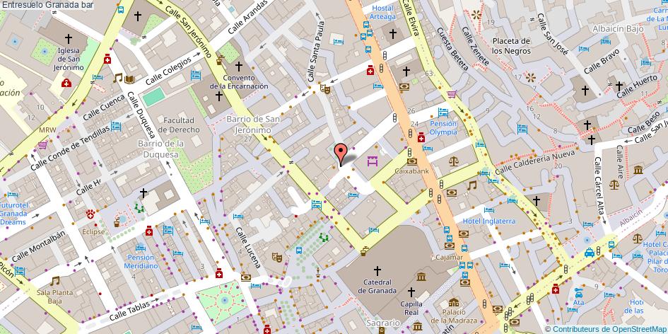 mapa Entresuelo bar Granada