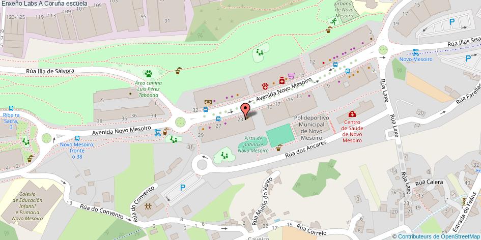 mapa Enxeño Labs escuela A Coruña