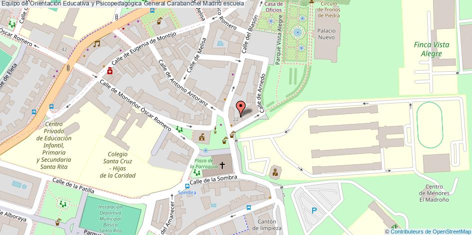 mapa Equipo de Orientación Educativa y Psicopedagógica General Carabanchel escuela Madrid
