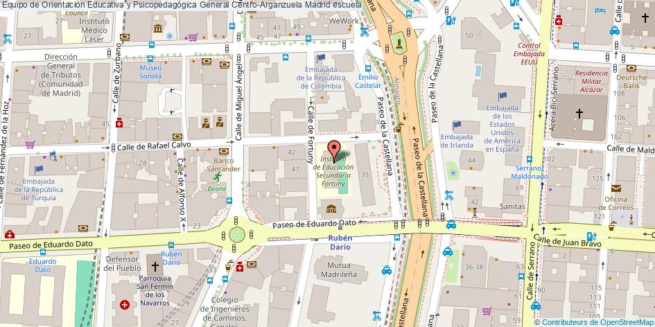 mapa Equipo de Orientación Educativa y Psicopedagógica General Centro-Arganzuela escuela Madrid