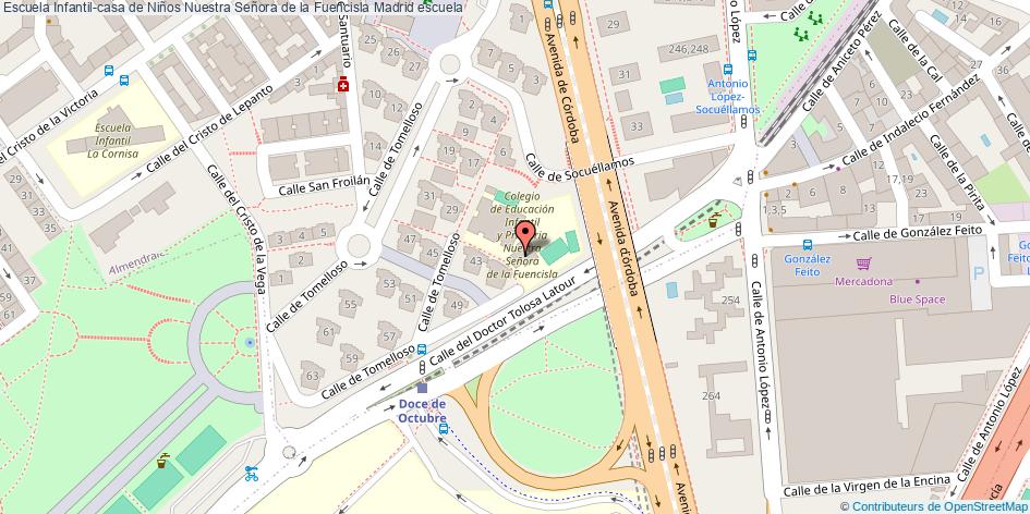mapa Escuela Infantil-casa de Niños Nuestra Señora de la Fuencisla escuela Madrid