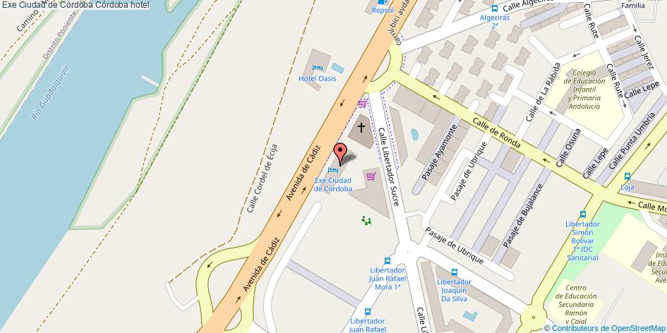 mapa Exe Ciudad de Córdoba hotel Córdoba