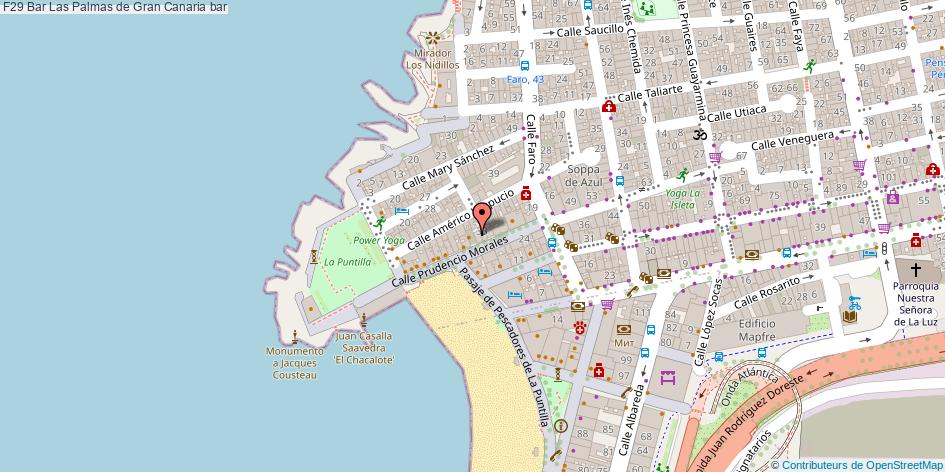 mapa F29 Bar bar Las Palmas de Gran Canaria