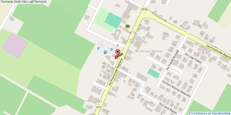 mapa Farmacia Della Villa farmacia Lugo