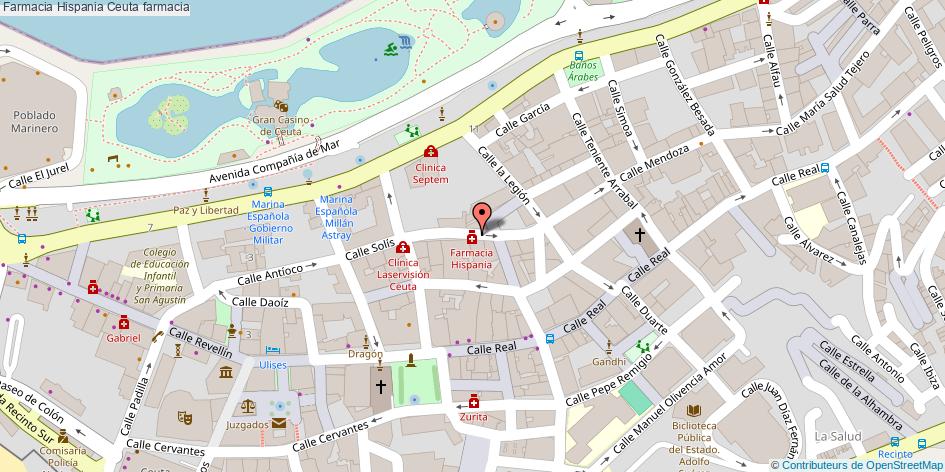 mapa Farmacia Hispania farmacia Ceuta