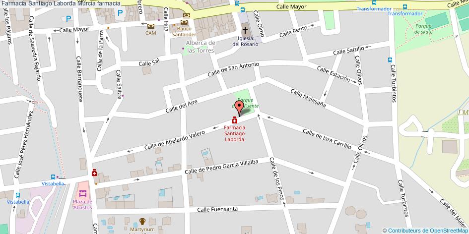 mapa Farmacia Santiago Laborda farmacia Murcia