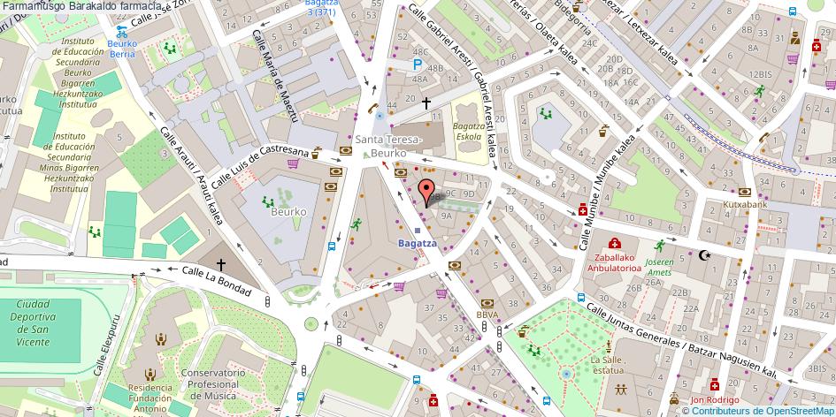 mapa Farmamusgo farmacia Barakaldo