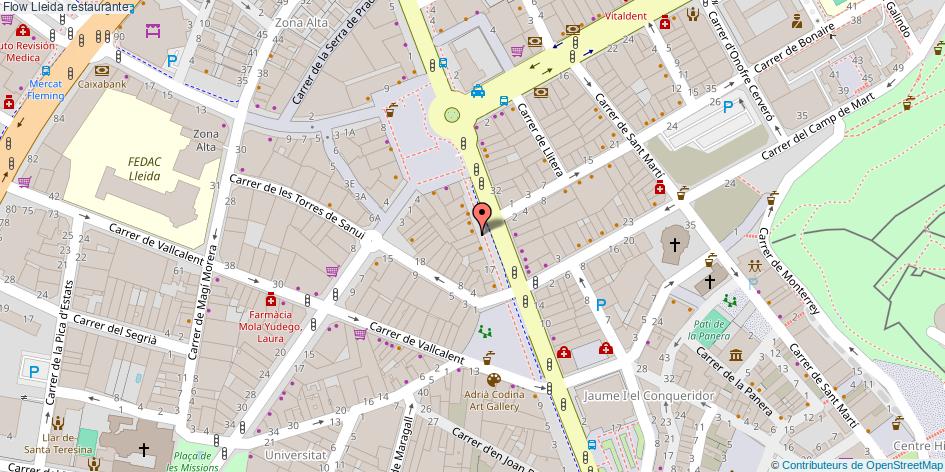 mapa Flow restaurante Lleida