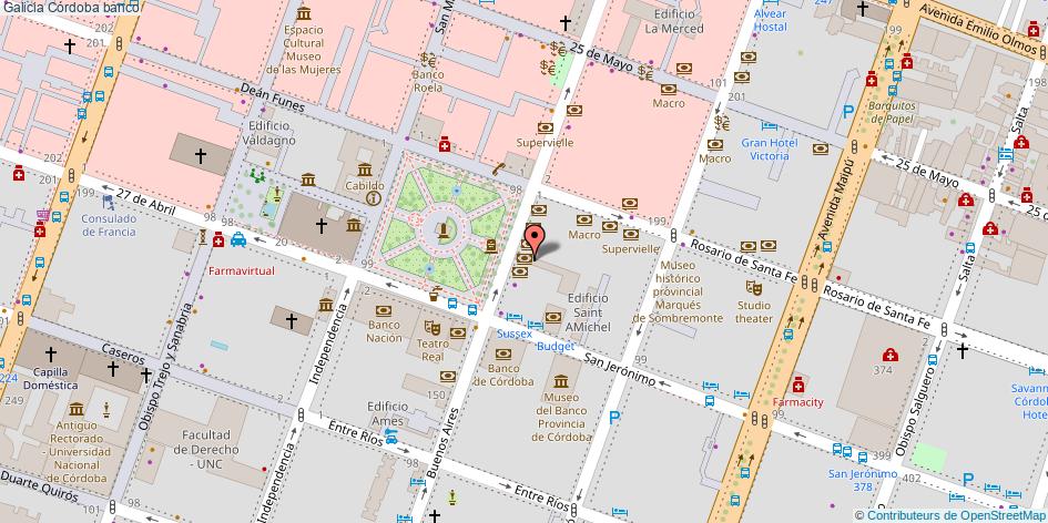 mapa Galicia banco Córdoba