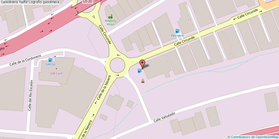 mapa Gasolinera Naftë gasolinera Logroño
