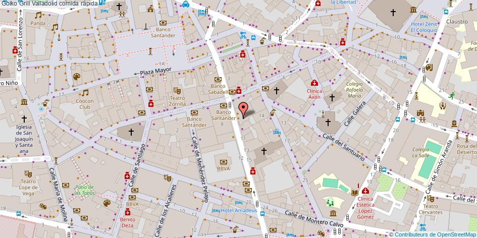 mapa Goiko Grill comida rápida Valladolid
