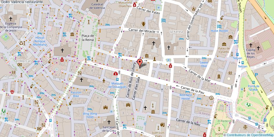 mapa Goiko restaurante València