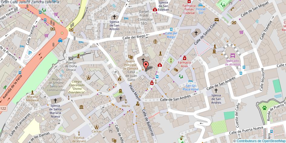 mapa Gran Café Jalisco cafetería Zamora
