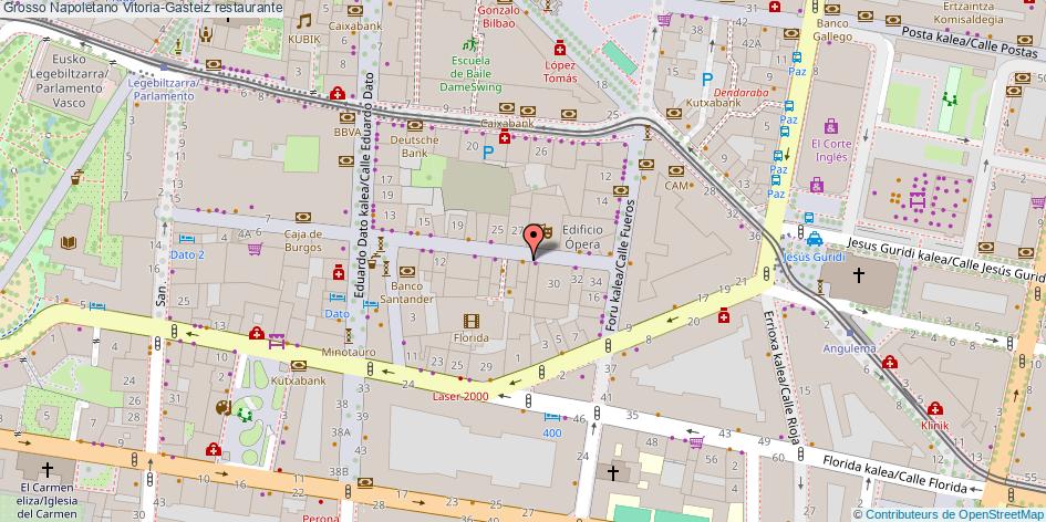 mapa Grosso Napoletano restaurante Vitoria-Gasteiz