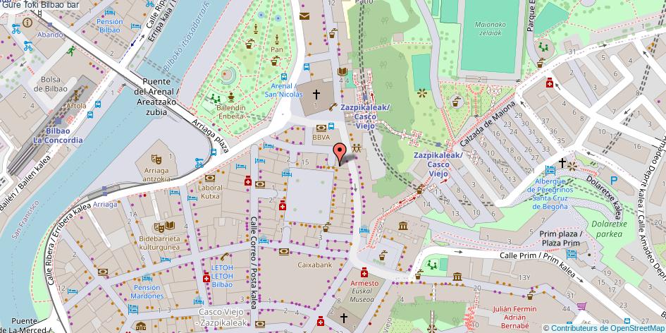 mapa Gure Toki bar Bilbao