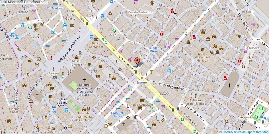 mapa H10 Montcada hotel Barcelona