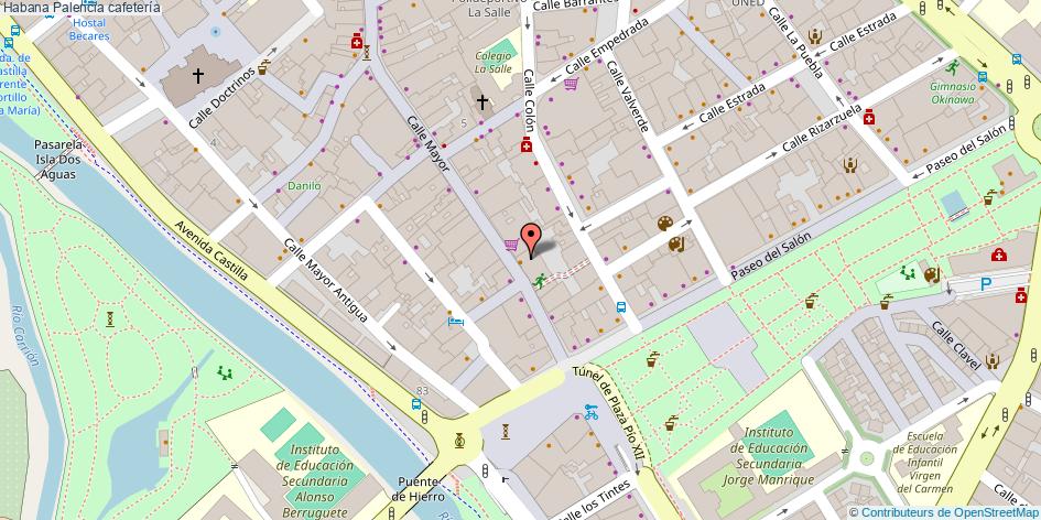 mapa Habana cafetería Palencia