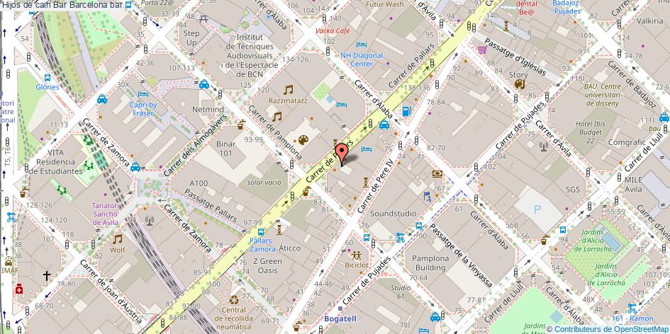 mapa Hijos de cain Bar bar Barcelona