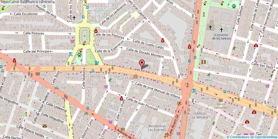 mapa HiperCarne carnicería Salamanca