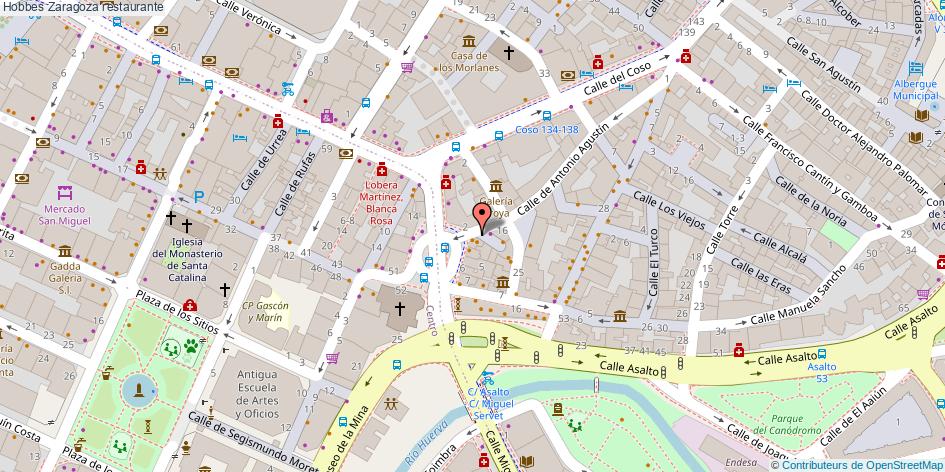 mapa Hobbes restaurante Zaragoza