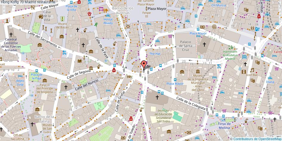 mapa Hong Kong 70 restaurante Madrid