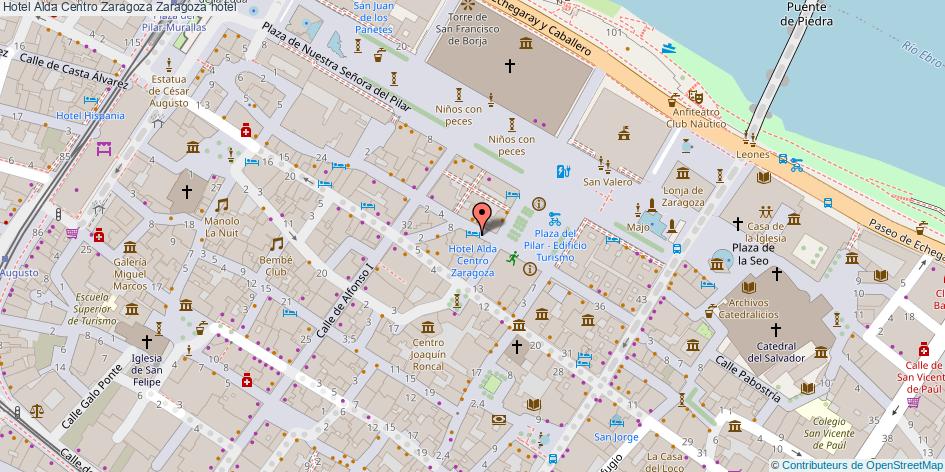 mapa Hotel Alda Centro Zaragoza hotel Zaragoza