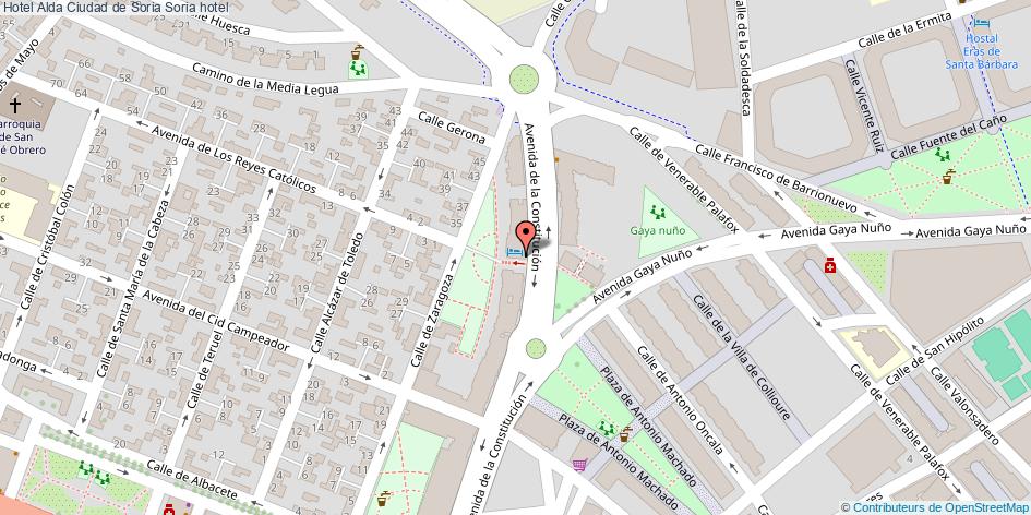 mapa Hotel Alda Ciudad de Soria hotel Soria