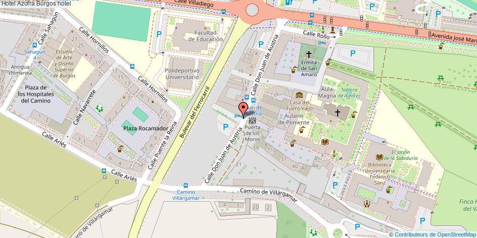 mapa Hotel Azofra hotel Burgos
