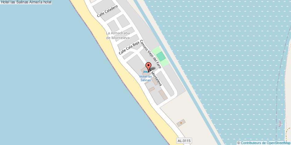 mapa Hotel las Salinas hotel Almería