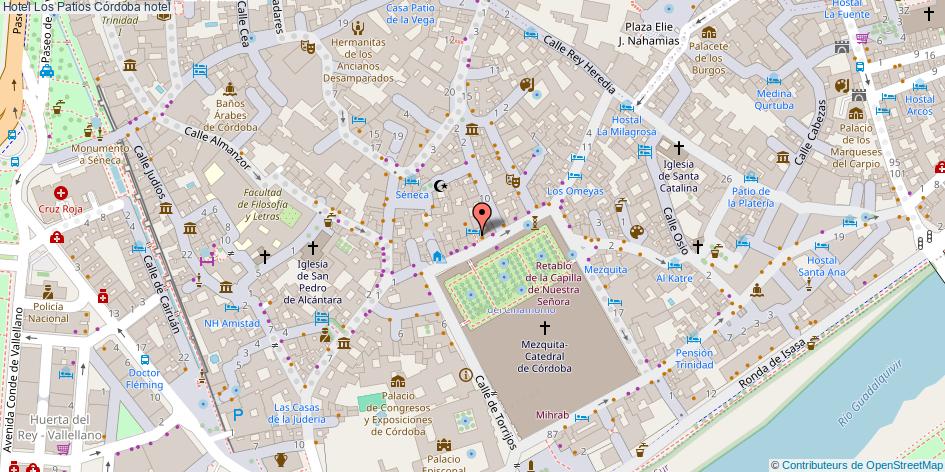 mapa Hotel Los Patios hotel Córdoba