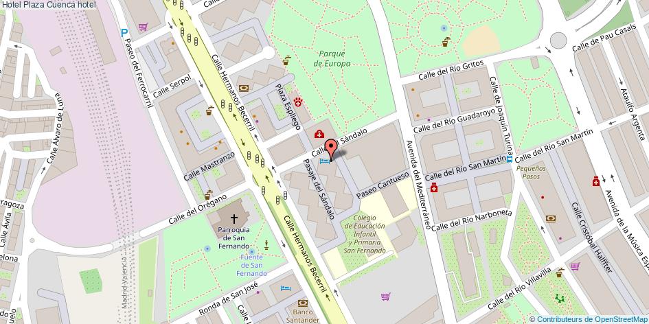 mapa Hotel Plaza hotel Cuenca
