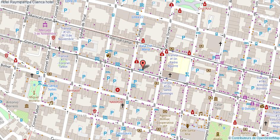 mapa Hotel Raymipampa hotel Cuenca