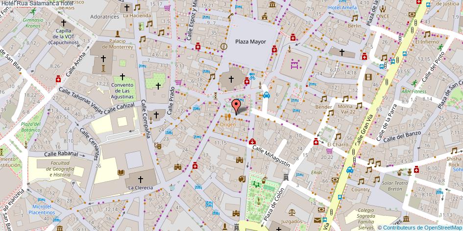 mapa Hotel Rua hotel Salamanca