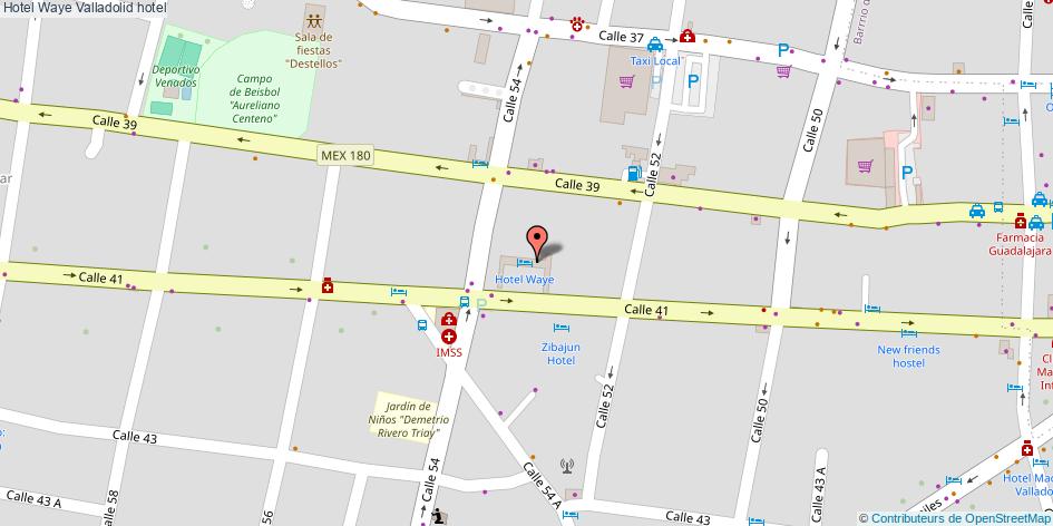 mapa Hotel Waye hotel Valladolid