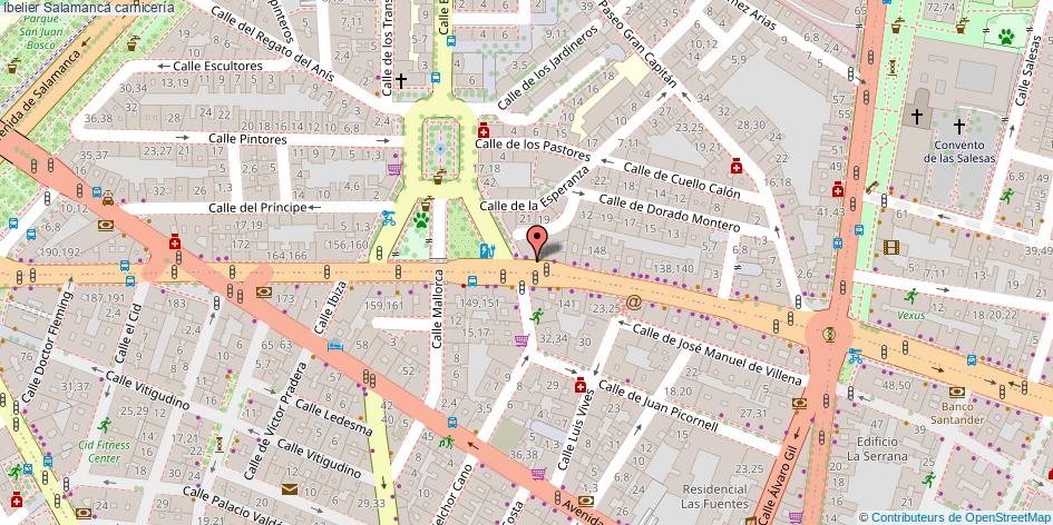 mapa Ibelier carnicería Salamanca