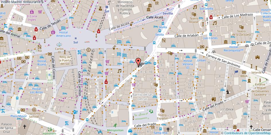 mapa Indalo restaurante Madrid