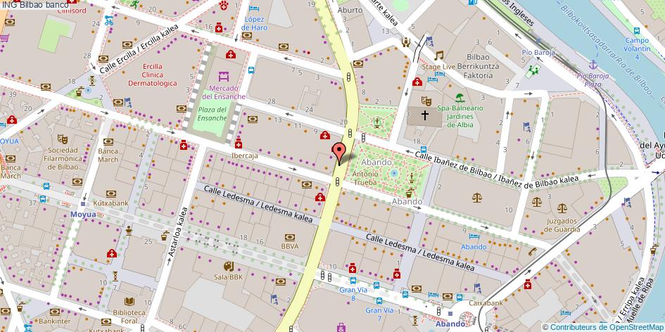 mapa ING banco Bilbao
