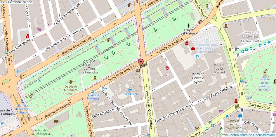 mapa ING banco Córdoba