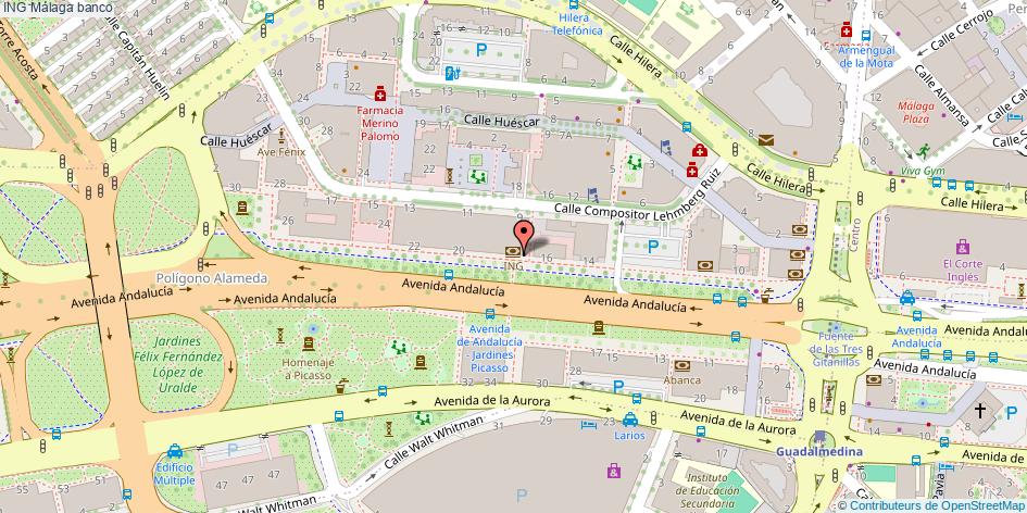 mapa ING banco Málaga