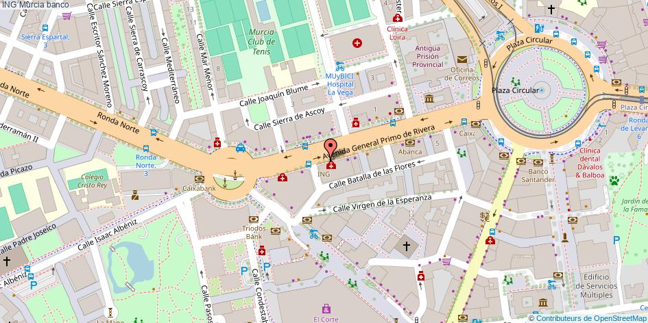 mapa ING banco Murcia