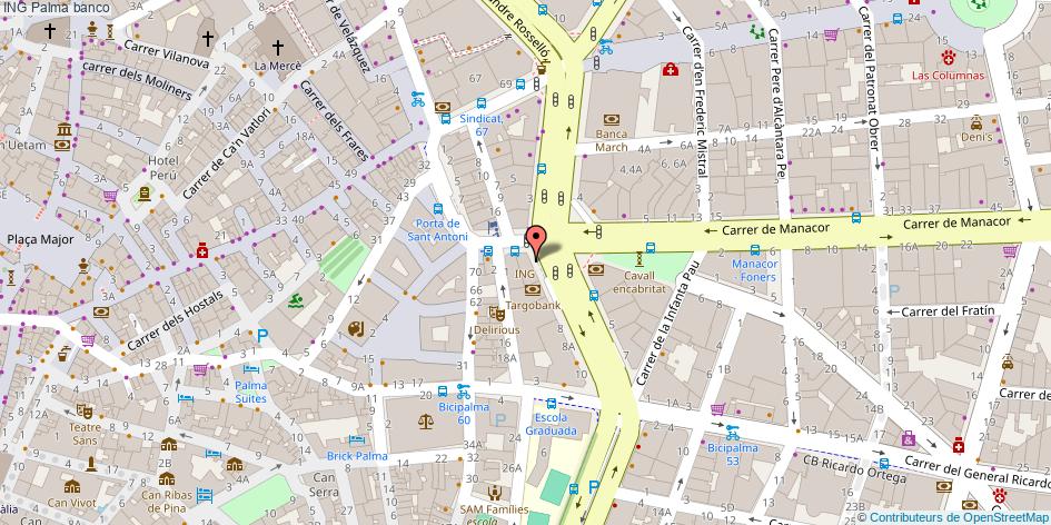 mapa ING banco Palma