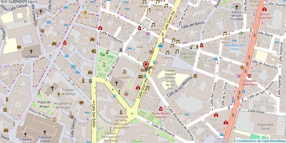 mapa ING banco Salamanca
